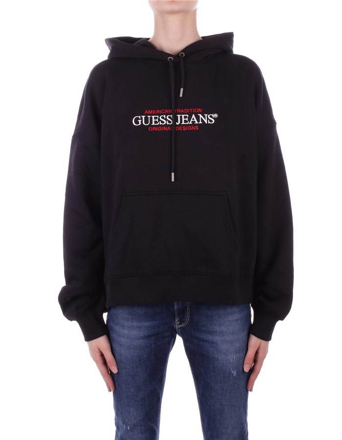 GUESS Hoodies Black