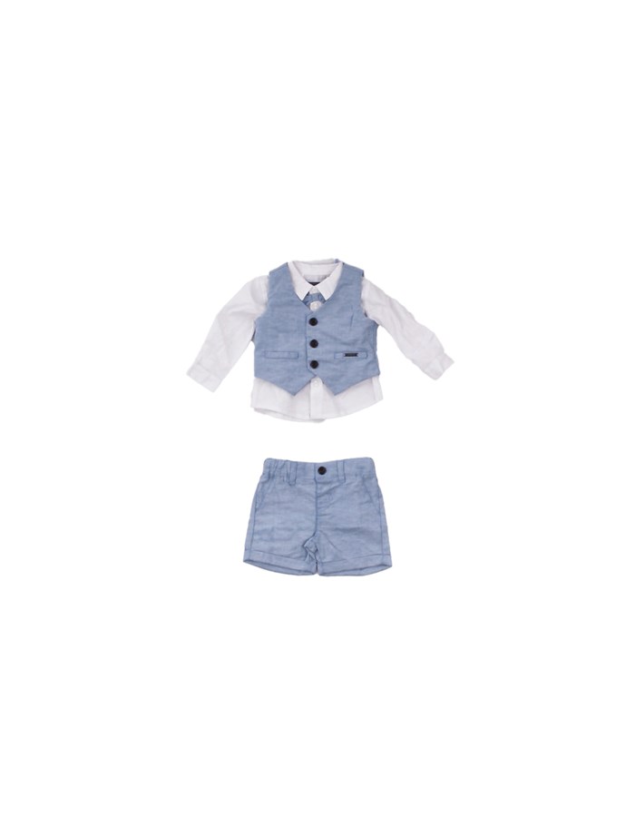 GUESS Gilet + shorts + shirt Blue white