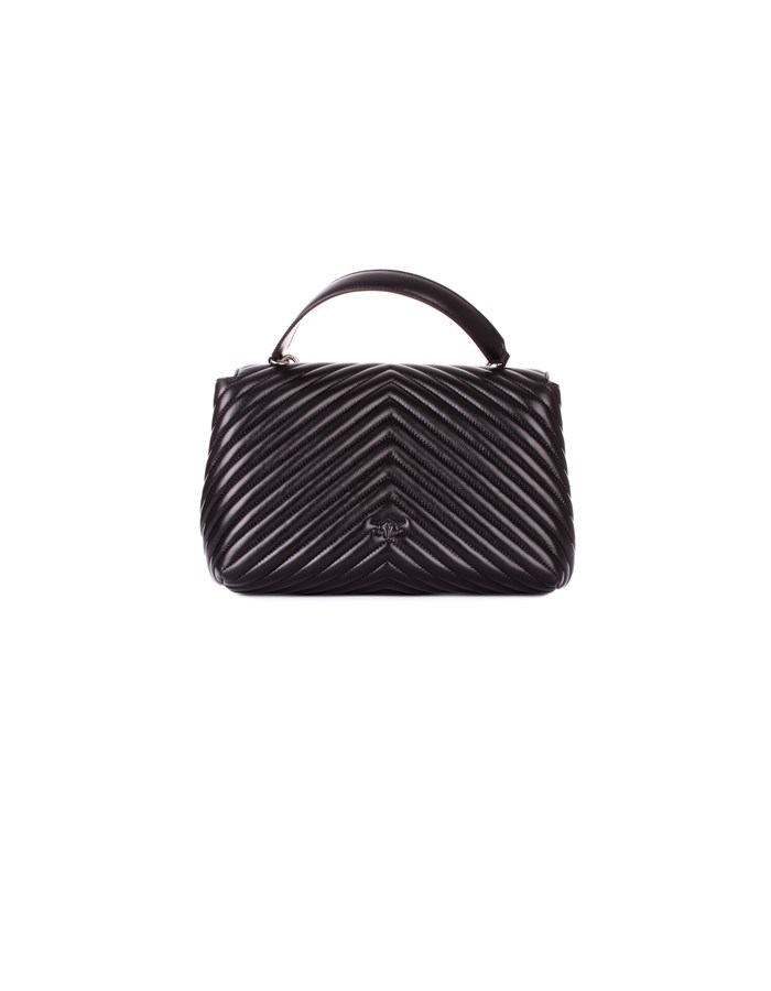 PINKO Shoulder Bags Black silver