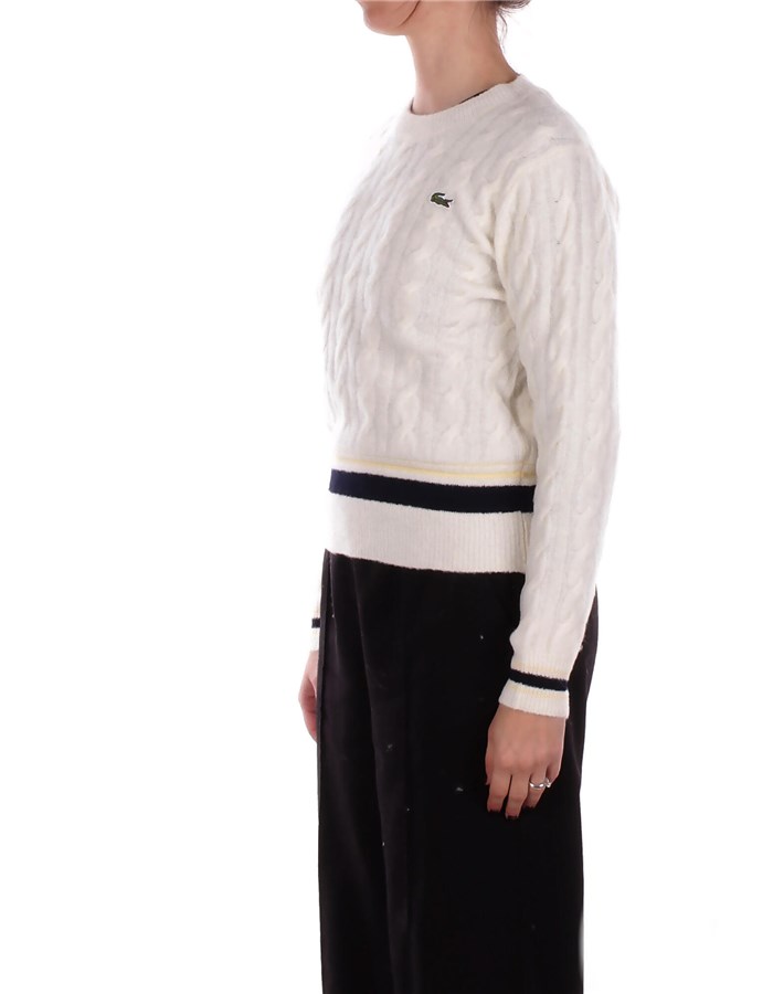 LACOSTE Girocollo Ecru