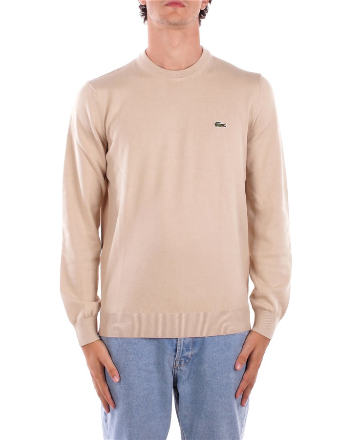 LACOSTE Girocollo Beige