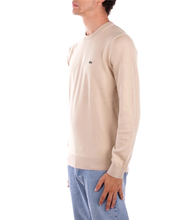 LACOSTE Girocollo Beige