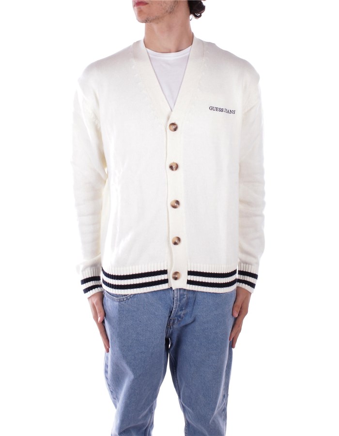 GUESS Maglieria Cardigan M4BR38 Z3HM1 White