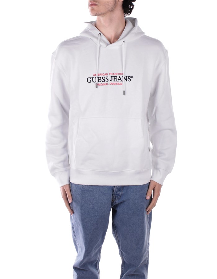 GUESS Felpe Con Cappuccio M4YQ23 K9V31 White